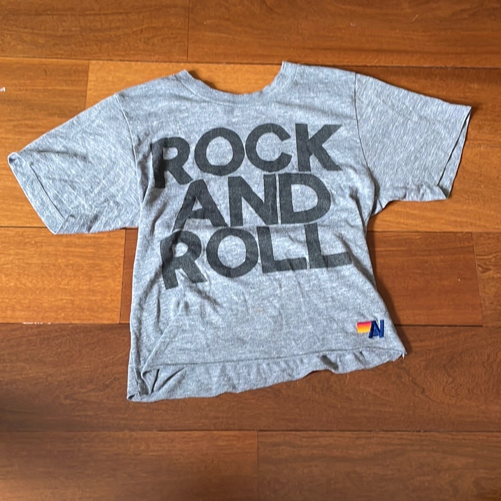 Women’s Aviator Nation Rock And Roll T-Shirt XS